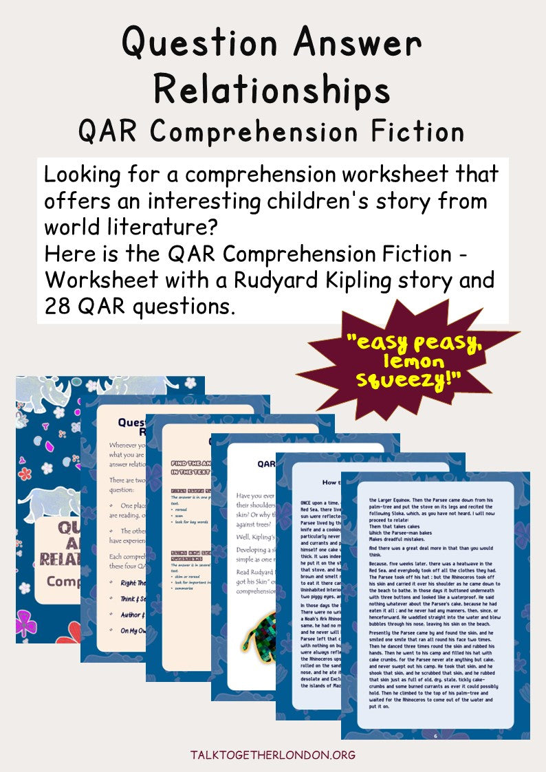 Question & Answer Relationships - Comprehension (Fiction) 1