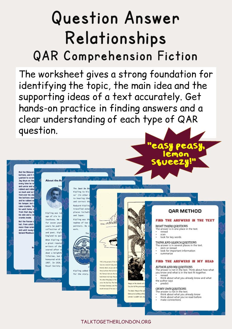Question & Answer Relationships - Comprehension (Fiction) 2